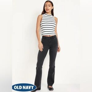 Old Navy Mid-Rise Wow Boot-Cut Jeans - Washed Black